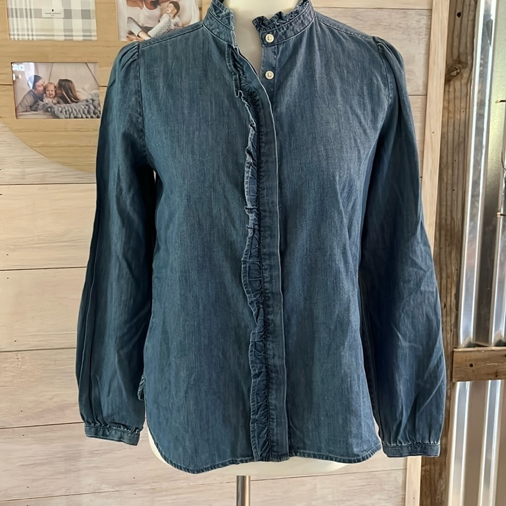 🆕 Loft Jean Button Top XS